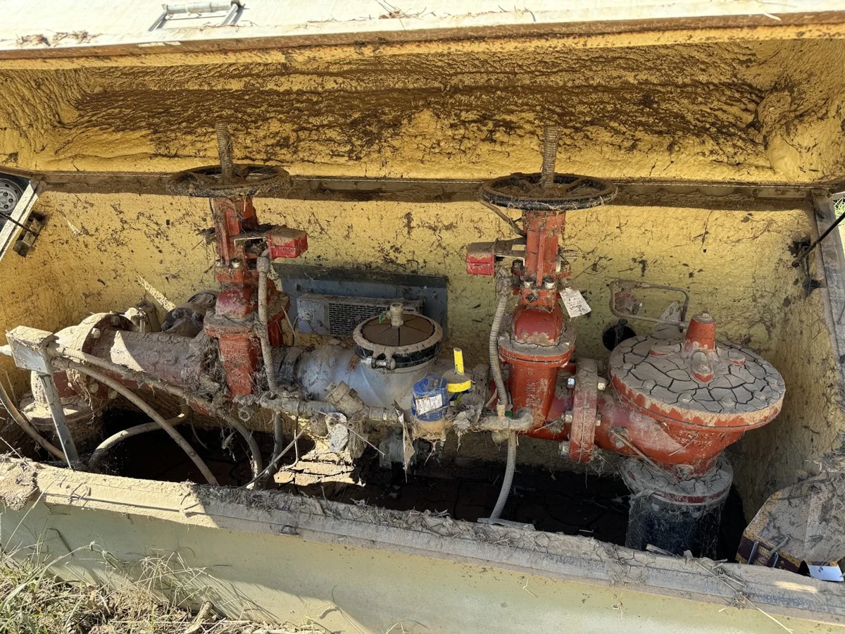 Assembly inside a valve vault